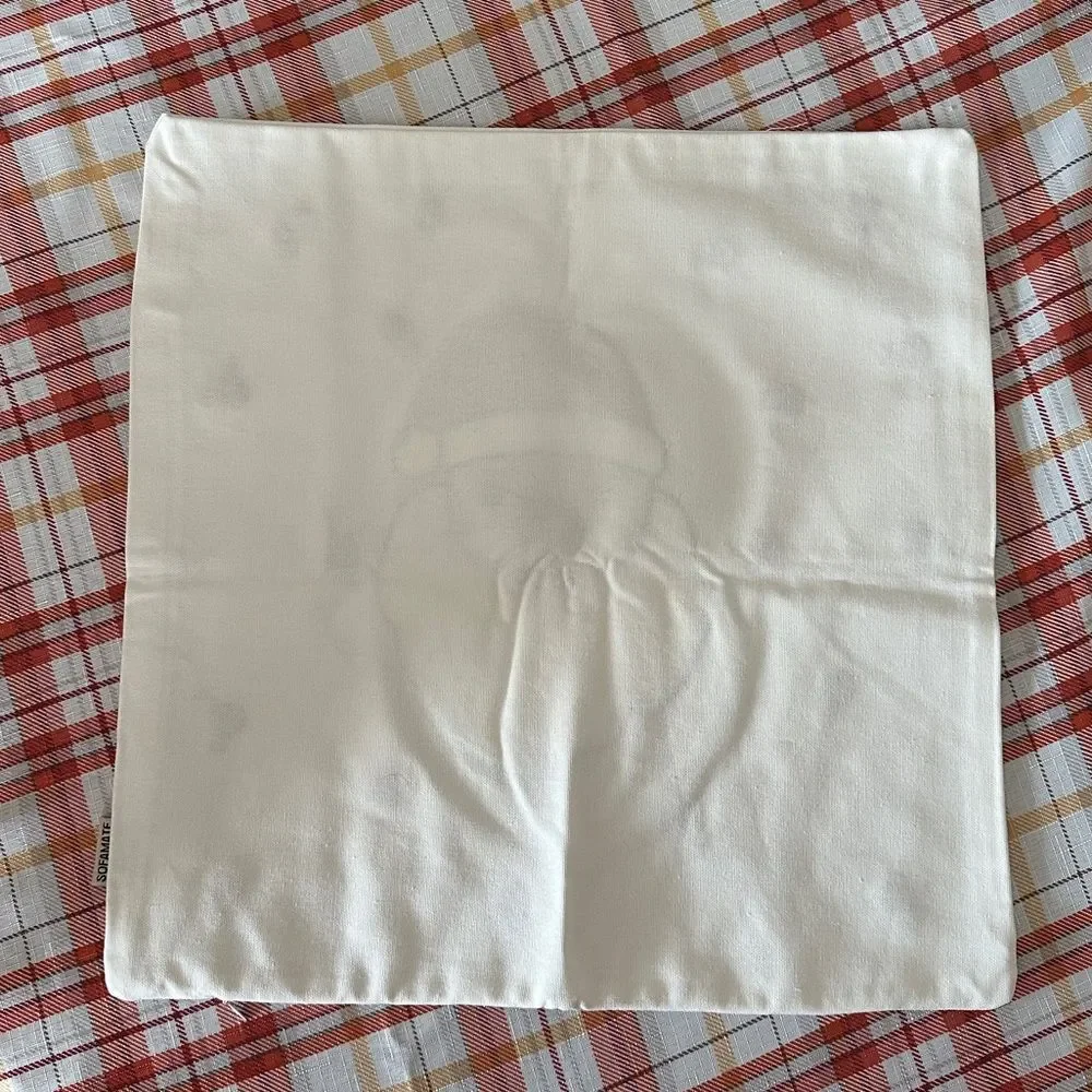 NWT Santa Claus Embroidered Pillow Cover